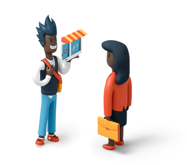 Man and woman discussing business  PNG, SVG
