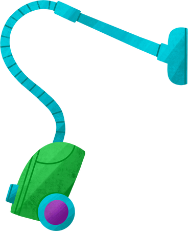 green vacuum cleaner with blue nozzle PNG, SVG