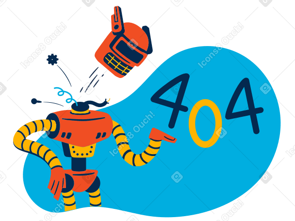 Error 404 Illustration in PNG, SVG