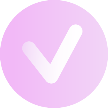 pink circle with white checkmark PNG, SVG