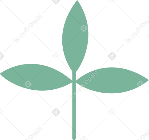 Pequeña planta verde PNG, SVG