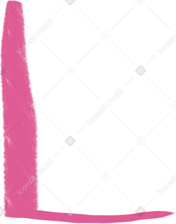 small pink corner Illustration in PNG, SVG