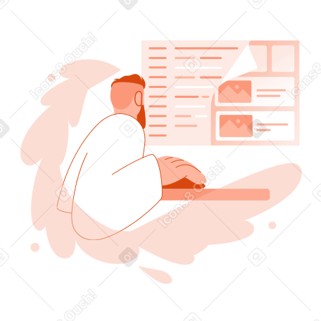 Man doing coding on computer PNG, SVG