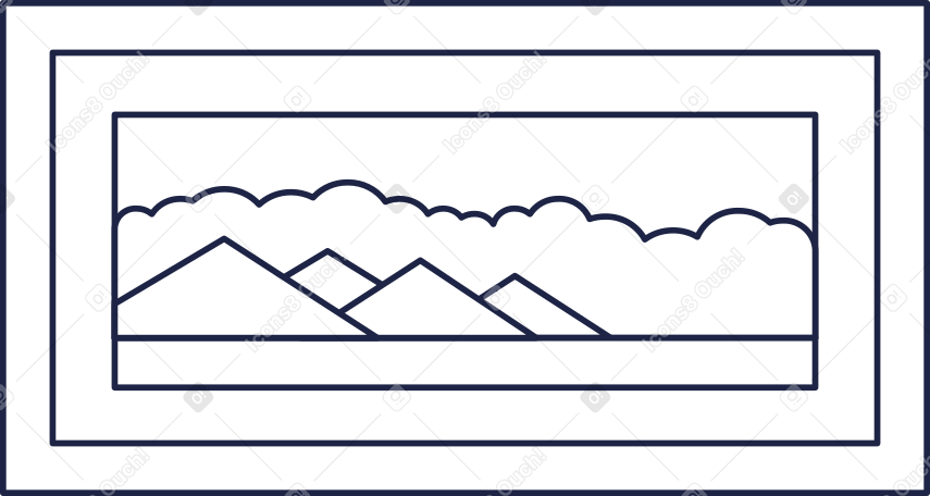 picture line Illustration in PNG, SVG