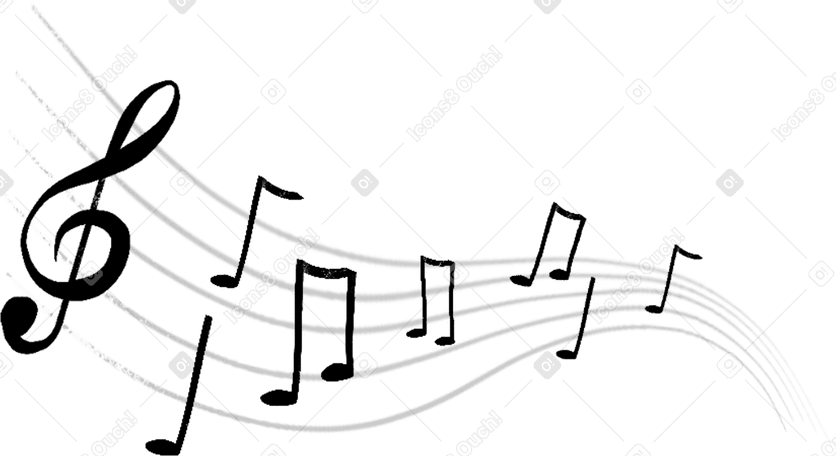 music Illustration in PNG, SVG