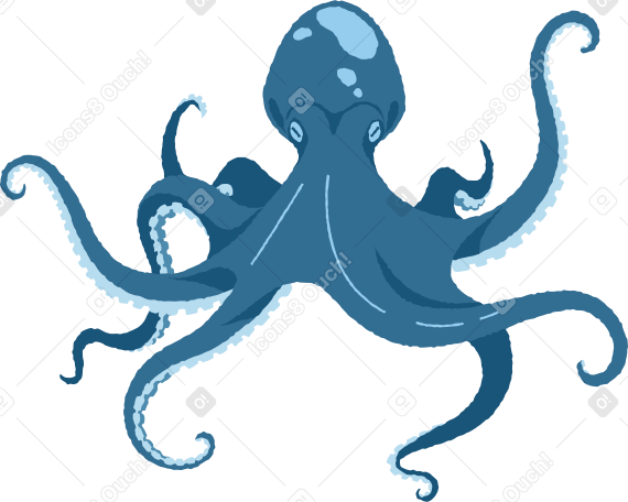Giant octopus Illustration in PNG, SVG