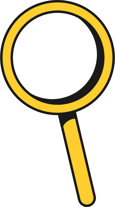 magnifying glass animated illustration in GIF, Lottie (JSON), AE