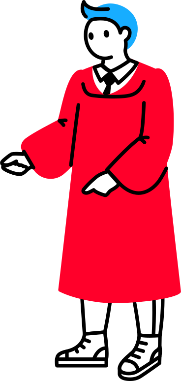 judge in robes PNG, SVG