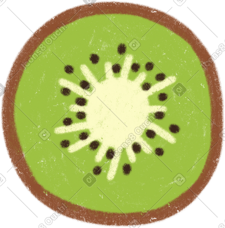 kiwi half PNG, SVG