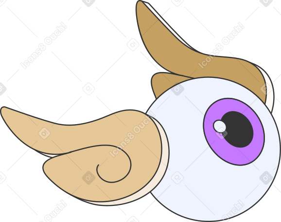eye with wings PNG, SVG