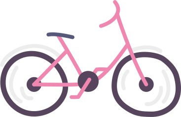 Pink bike PNG、SVG