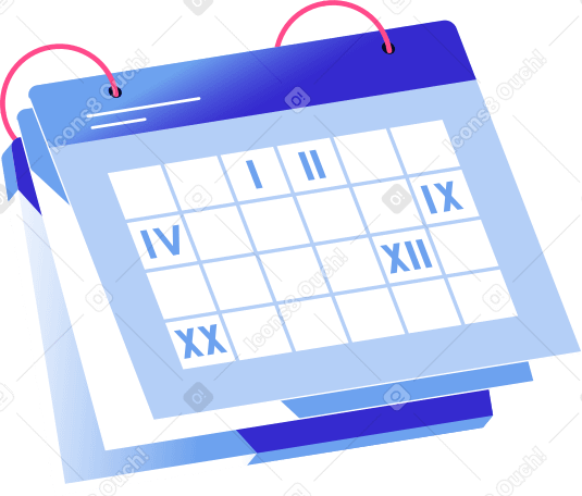 date ring calendar PNG, SVG