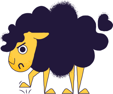 angry sheep PNG, SVG