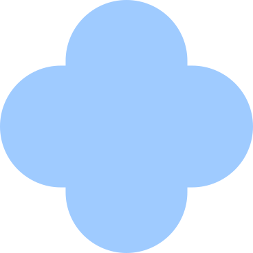 Light blue quatrefoil PNG, SVG