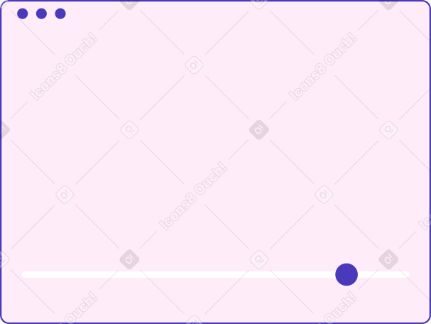 パステル調の長方形のビデオブラウザ PNG、SVG