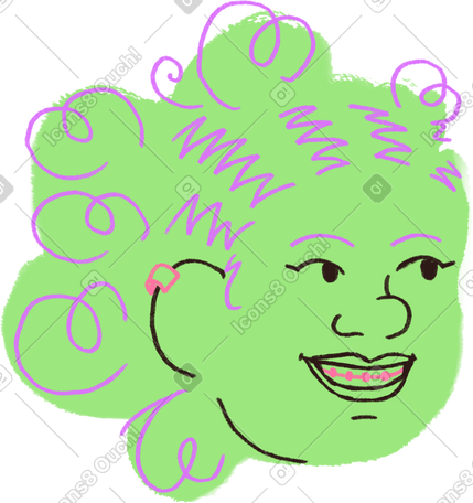 woman with braces PNG, SVG