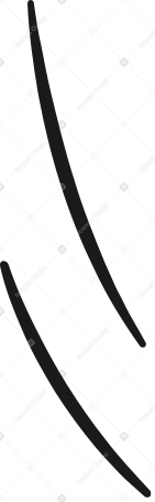 linhas decorativas de morcegos desconectados PNG, SVG