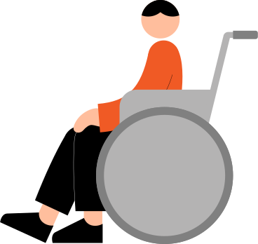 uomo su una sedia a rotelle PNG, SVG
