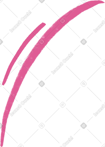 Two pink curved lines PNG, SVG