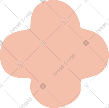 Pink quatrefoil PNG, SVG