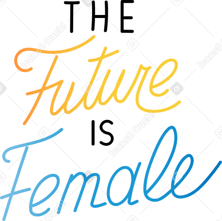 el futuro es femenino PNG, SVG