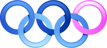glossy olimpic rings PNG, SVG