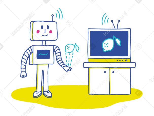 Artificial intelligence Illustration in PNG, SVG