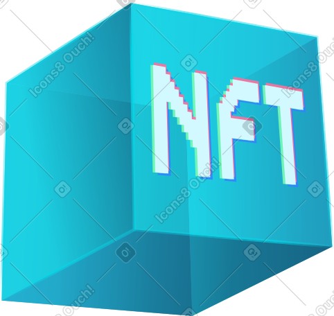 nft立方体 PNG, SVG