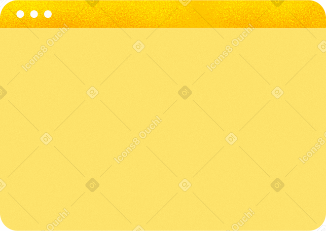 yellow browser window в PNG, SVG