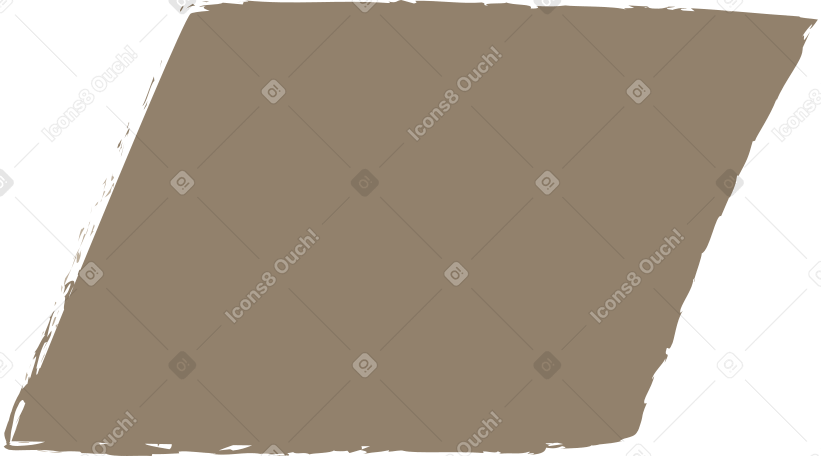 dark grey parallelogram Illustration in PNG, SVG