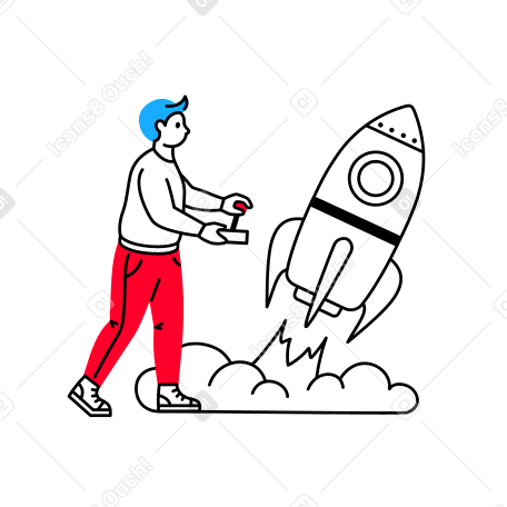 人間によるロケットの打ち上げ PNG、SVG