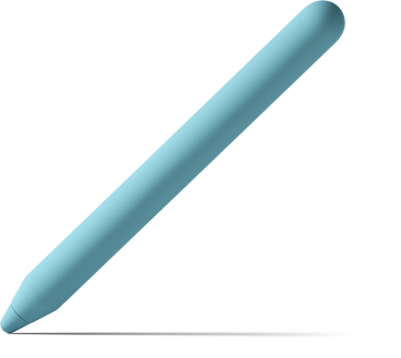 blue stylus pointing left PNG, SVG