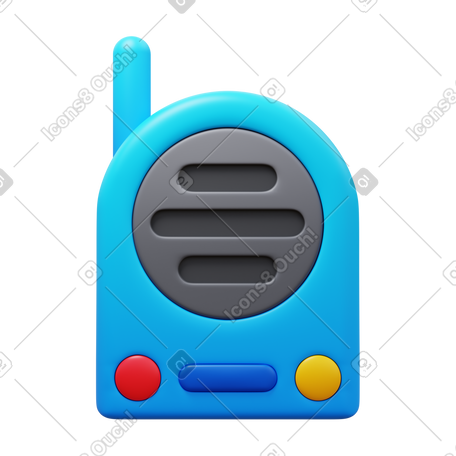 3D radio nanny PNG, SVG