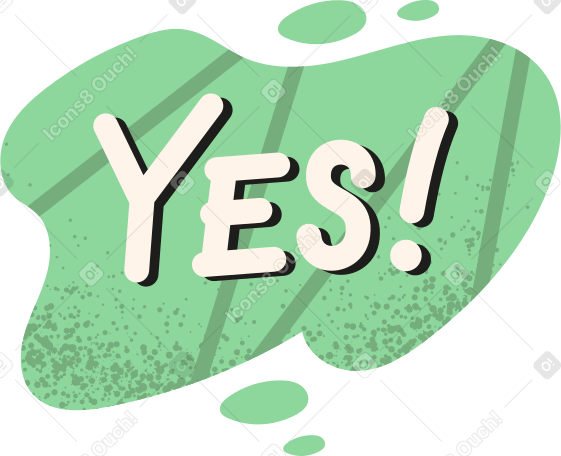 yes sign PNG, SVG