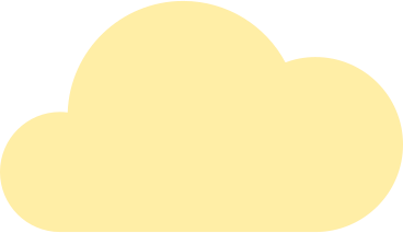 yellow cloud animated illustration in GIF, Lottie (JSON), AE