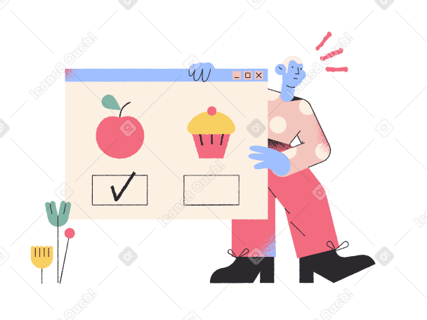 Right choice Illustration in PNG, SVG