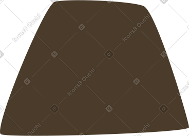 Brown trapezoid PNG, SVG