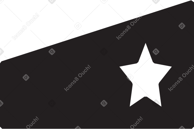 带星号的按钮图标 PNG, SVG