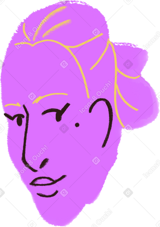 woman with a mole PNG, SVG