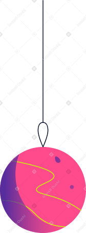 big pink christmas ball PNG, SVG