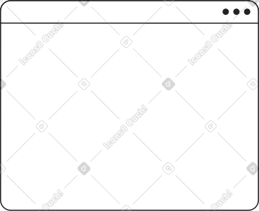 Empty big browser PNG, SVG