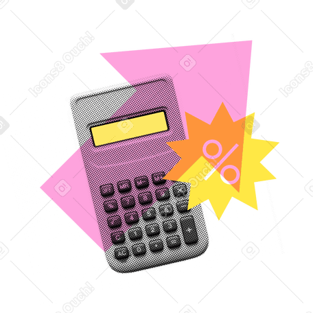 Sale, calculator, and increased discounts PNG, SVG
