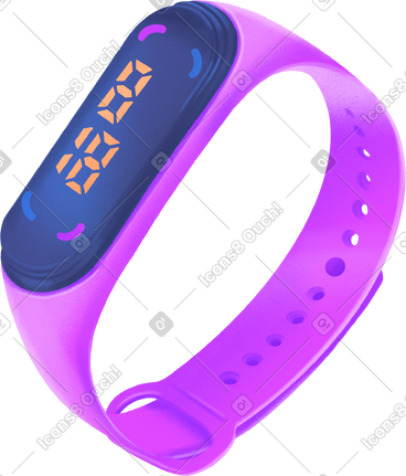 Health tracking watch PNG, SVG