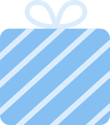 Present striped PNG, SVG