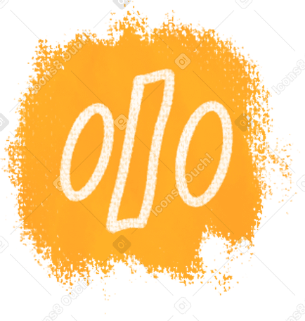 yellow shape with percent PNG, SVG