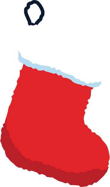 Christmas sock PNG, SVG