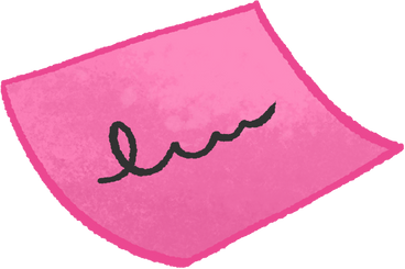 Pink note PNG, SVG