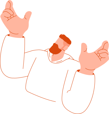 man upper body in a hoodie with his hands raised up PNG, SVG