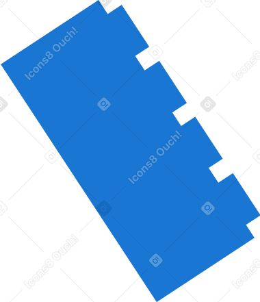 building block blue PNG, SVG