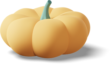 Yellow pumpkin PNG, SVG